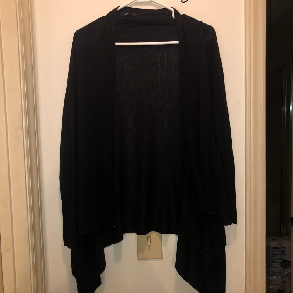 black cardigan